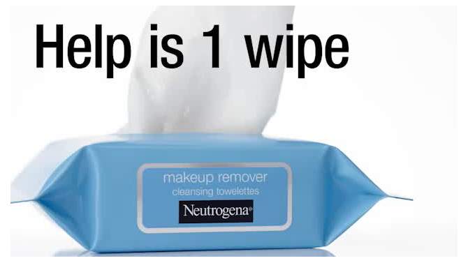 Neutrogena Facial Cleansing Makeup Remover Wipes - Travel Pack - 7ct, 2 of 9, play video