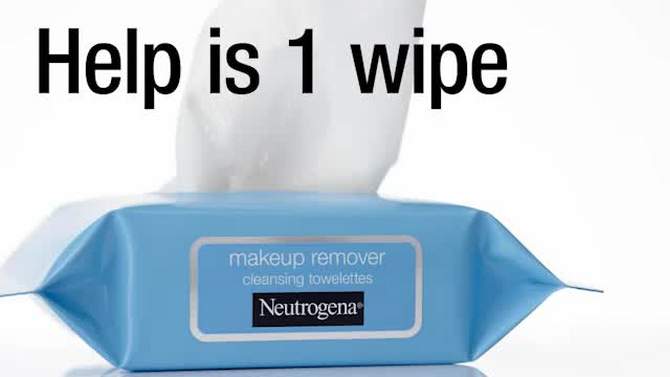 Neutrogena Facial Cleansing Makeup Remover Wipes - Travel Pack - 7ct, 2 of 9, play video
