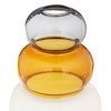 Dahlia Studios Tanger 10 1/4" Triple Amber Glass Vase Set of 2 - 3 of 4