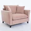 Polibi Oversized Armchair with Rubberwood Legs - 4 of 4