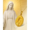 Molenia Small Virgin Mary Necklace 18K Gold Plated 925 Sterling Silver Medallion Guadalupe Miraculous Medal Dainty Pendant Religious Gift for Her - 2 of 4