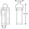Progress Lighting Union Square 1-Light Medium Wall Lantern in Stainless Steel with Clear Glass Panels - 2 of 4