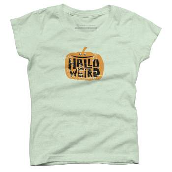 Girl's Design By Humans Halloween Halloweird By Spindriftdesigns T-Shirt