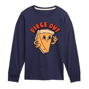 Boys' Instant Message Fall Long Sleeve Graphic T-Shirt - Navy - X-Large - 1 of 4