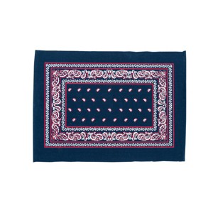 C&F Home Bandana Navy Patriotic Cotton July Fourth Woven Placemats Set of 6, 13" x 19" - 1 of 3