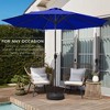 Best Choice Products 10ft Outdoor Steel Market Patio Umbrella w/ Crank, Tilt Push Button, 6 Ribs - 3 of 4
