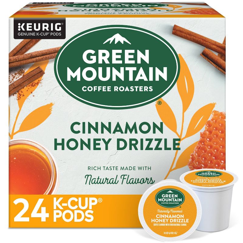 Green Mountain Cinnamon Honey Drizzle Light Roast Coffee Pods - 7.9oz/24ct, 1 of 9