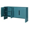 NicBex Retro Buffet Cabinet with Large Storage Entryway Console Table Kitchen Cabinet with Glass Sliding Door for Dining Room, Hallway - 3 of 4