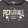Men's - Instant Message - Pickleball Cheaper Than Therapy Graphic Fleece Pullover Hoodie - 2 of 4