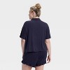 Women's Pointelle Notch Collar Shirt and Shorts Pajama Set - Wild Fable™ - 2 of 3