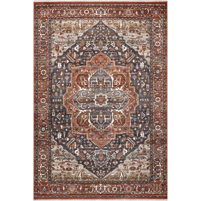 Nuloom Oliveira Floral Medallion Fringe Area Rug : Target