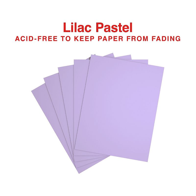 Staples Pastel Colored Copy Paper 8 1/2" x 11" Lilac 500/Ream (14782) 678826, 4 of 6
