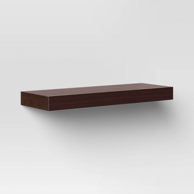 target wood floating shelves