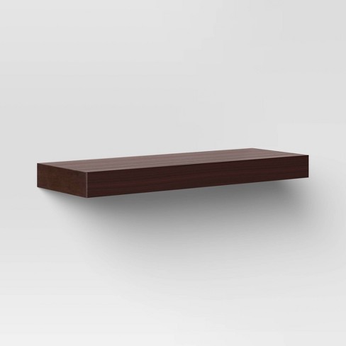 Floating Wall Shelf Espresso Threshold Target