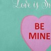 16"x16" Valentine's Day Love is Sweet Square Throw Pillow Spring Green - e by design: Festive Home Decor, Quote Design - 2 of 4