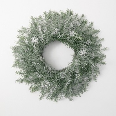 Sullivans Artificial Frosted Pine Wreath 26"H Green