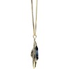 Pavilion Gift Company - Denim Blue Teardrop - 38" 18 K Gold Plated Drawstring Sweater Necklace - Necklaces - 3 of 4