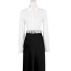 INSPIRE CHIC Women's Hollow Eyelet Sequin Decoration Versatile No-Punch Pin Buckle Belt - 4 of 4