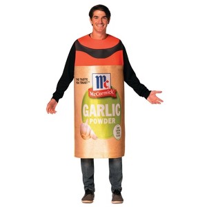 Imposta Costumes Adult McCormick Garlic Powder Spice Costume Bodysuit One Size - 1 of 1