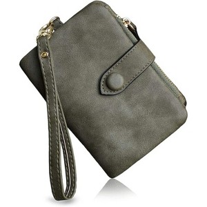 BEAFUP Womens Bifold Wallets,RFID Blocking Leather Wallet with 15 Card Slots and ID Window & Zipper Coin Purse for Daily Use,Commuting - 1 of 4