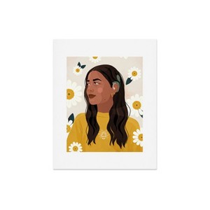 16" x 20" Arielsinhaha Beedazzling Art Print Yellow - Deny Designs: Modern Cardstock Wall Decor for Living Room - 1 of 3