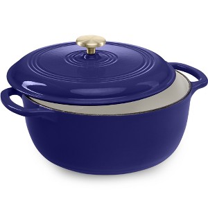 Best Choice Products 6 Quart Enamel Cast-Iron Dutch Oven, Heavy-Duty Cookware w/ Dual Handles, Lid - 1 of 4