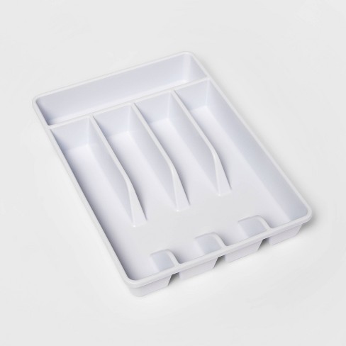 5 Compartment Drawer Organizer White - Room Essentials™ - image 1 of 3