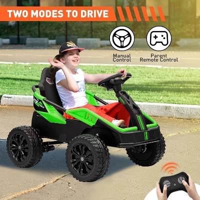 Green 24V 4x4 Ride On UTV Car with Parent Remote
