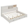 KIGFTSOD Full Size Wooden Daybed with 3 Storage Drawers and USB Ports - 3 of 4