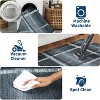 Modern Geometric Washable Area Rug with Non-Slip Rubber Backing, Soft Large Stain-Resistant Carpet for Living Room, Bedroom, Nursery - 3 of 4
