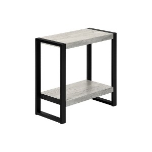 FONTOI 2-Tier Rectangle Side Table, Nightstand, Bedside Table, for Entryway, Sofa, Living Room, Bedroom, Grey, 12"*23.75"*23.75" - 1 of 4