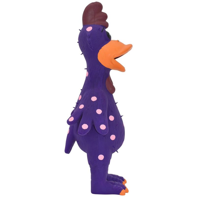 Multipet Globken Chicken Dog Toy - Purple - 11.5&#34;, 3 of 4