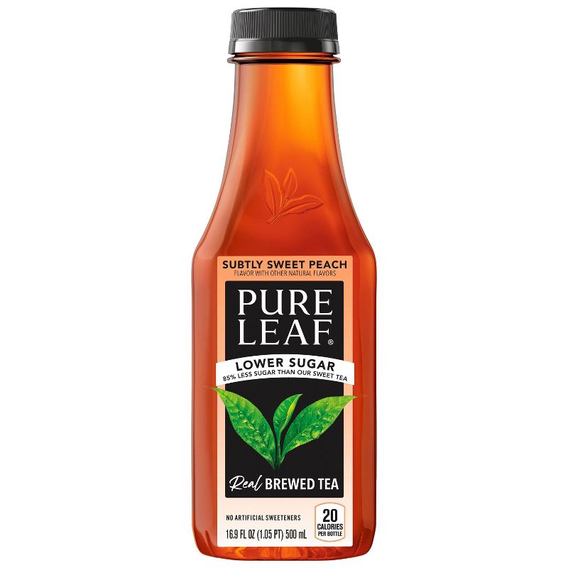 Pure Leaf Subtly Sweet Peach Sweet Tea - 6pk/16.9 fl oz Bottles, 3 of 4