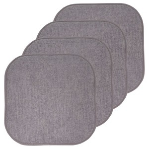 Alexis Memory Foam No Slip Back 16" x 16" Chair Pad Cushion by Sweet Home Collection® - 1 of 4