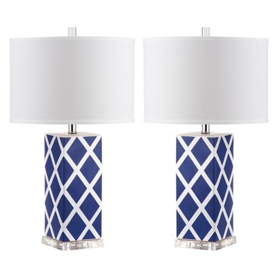 navy table lamp