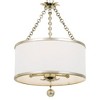 Crystorama Lighting Broche 3 - Light Chandelier in  Antique Silver - 2 of 4