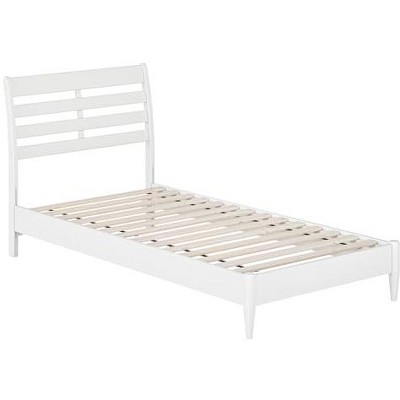 AFI Furnishings Savannah Twin XL Solid Wood Low Profile Platform Bed in White