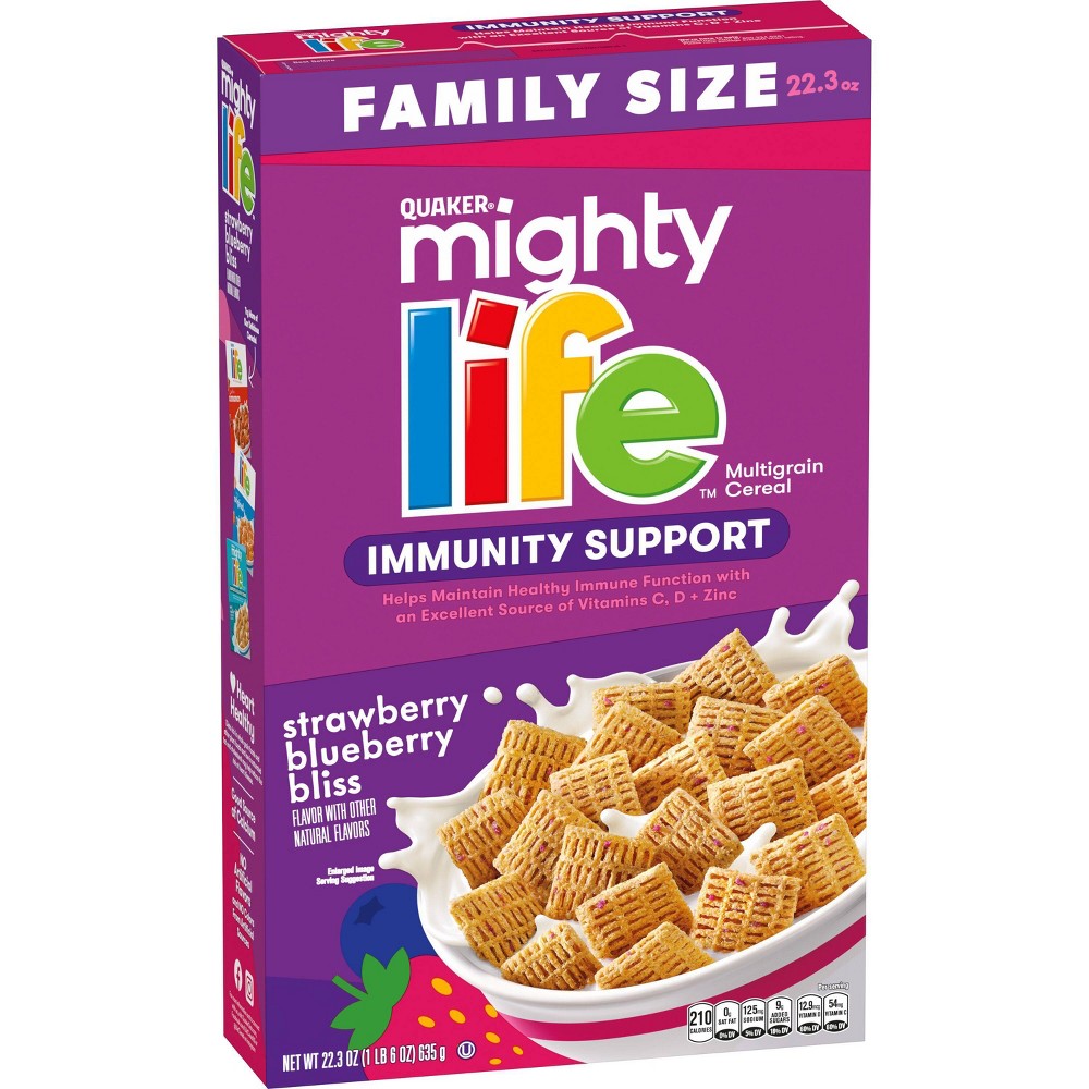 Best By July/2025 Life Cereal Mixed Berry Immunity Family Size Breakfast Cereal - 22.3oz ( 3 pack ) 