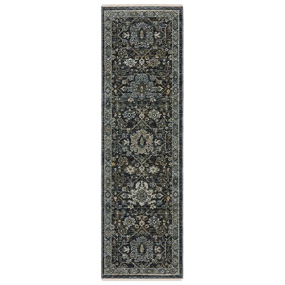 Oriental Weavers Aberdeen 533K1 Blue/ Light Blue Indoor Area Rug - 2'3" x 7'6"