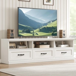 TV Stand for 75 Inch TV, Entertainment Center with Storage Drawer, TV Console with Open Shelves - 1 of 4