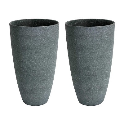 Pot Salinas 2-Tone Tall Planter Med 14x21 Asst