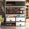 TinyHomie Wall-mounted Metal Garage Cabinet with Doors, Floating Tool Cabinet for Kitchen, Basement, Warehouse - 4 of 4