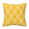 Yellow Pillow Covers 18x18 Set of 4 Modern Decorative Geometric - 3 of 4