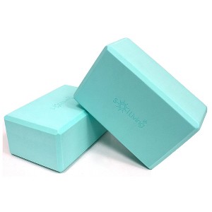 Sol Living Yoga Block Meditation Exercise Equipment for Yoga and Pilates 4" x 6" x 9" - 1 of 4