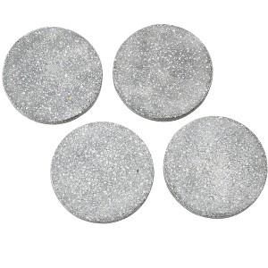 Round Coasters with Abstract Design, Set of 4 - 1 of 4