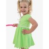 RuffleButts Toddler Girls UPF50+ Active Short Sleeve Bow Dress & Bike Short Set - 3 of 4