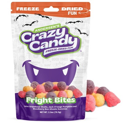 Crazy Candy Halloween Freeze Dried Candy - Fright Bites - 2.5oz
