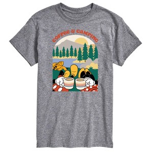 Men's - Disney - Coffee and Camping Short Sleeve Graphic T-Shirt - 1 of 4