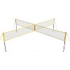 14FT 4 Square Volleyball Game Set - 4-Way Adjustable Height Net w/ PE Net, Iron Frame & Carry Bag - Portable for Backyard Family Play - 2 of 4