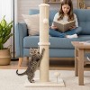 BestMassage Cat Scratcher Post with Durable Sisal & Interactive Hanging Toys for Indoor Cats 22in/33in Tall - 2 of 4